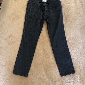 FREE PEOPLE textured black jeans Size W 30